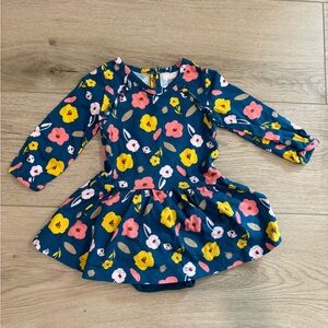 Carter’s long sleeve fit & flare baby girl dress with diaper cover size 6 months